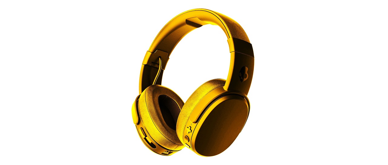 headphone, golden, golden headphone